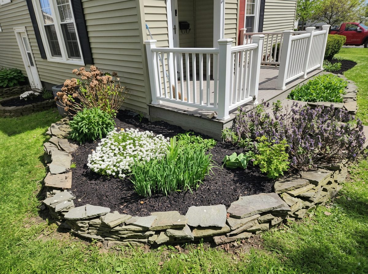 FLX Landscaping — Stone Garden Bed
